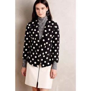 Anthropologie Corey Lynn Calter Point Blazer Dots